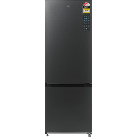 Solt GGSBM325DS 325L Bottom Mount Fridge (Dark Silver)