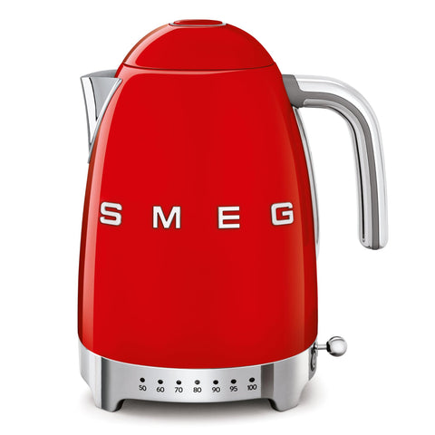 Smeg KLF04 50's Style 1.7L Variable Temperature Kettle (Red)