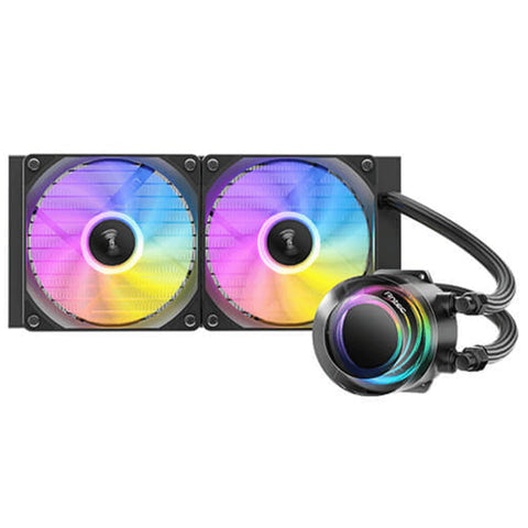 Antec Vortex Lum 240mm ARGB AIO Liquid CPU Cooler - Black