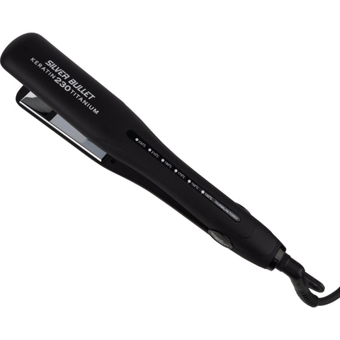 Silver Bullet Keratin 230 38mm Wide Hair Straightener (Silver Titanium)