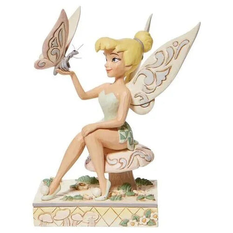 Jim Shore Disney Traditions - Peter Pan Tinkerbell - Passionate Pixie White Woodland
