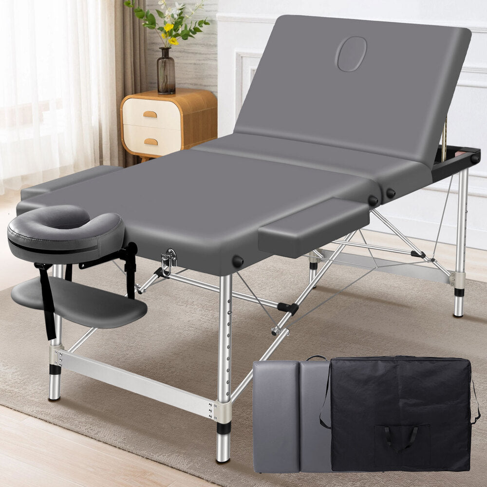 Space Frame Structure Cars ALFORDSON Massage Table 3 Fold 75cm Foldable Portable Aluminium Lift Up ...