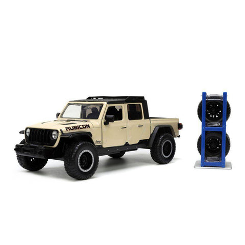 Jada 1:24 Scale Just Trucks Jeep Gladiator 2020 Diecast Model With Extra Wheels