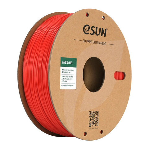 ESun ABS+HS High Speed 3D Print Filament 1.75mm 1kg - Red