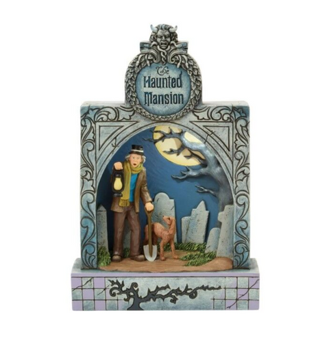 Jim Shore Disney Traditions - Haunted Mansion Diorama - Ghostly Graveyard Guardian