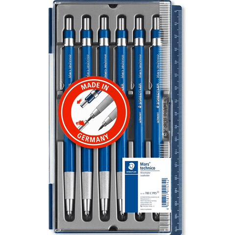 Staedtler 780-C Mars Technico Leadholder Pencil 2mm (6-Pack)
