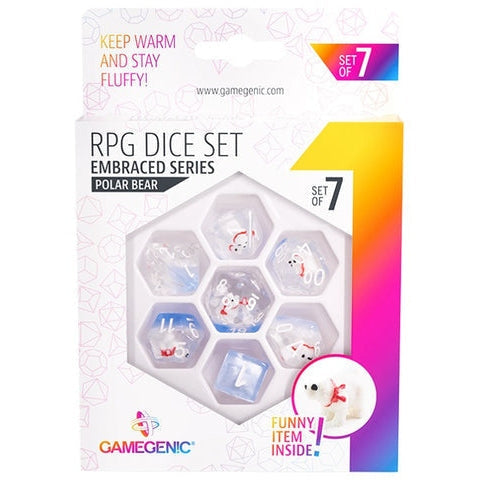 Gamegenic Embraced Series - Polar Bear - RPG Dice Set 7pcs
