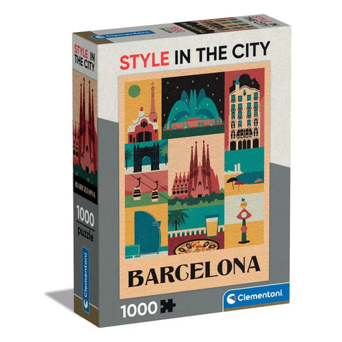 1000pc Style In The City - Barcelona Jigsaw Puzzle