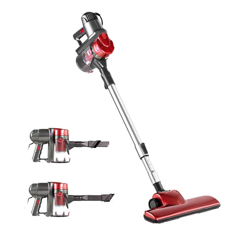 Devanti Stick Vacuum Cleaner Handheld Corded 450W (Red)