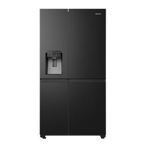 Hisense HRSBS633BW 632L PureFlat Side by Side Fridge (Black Steel)