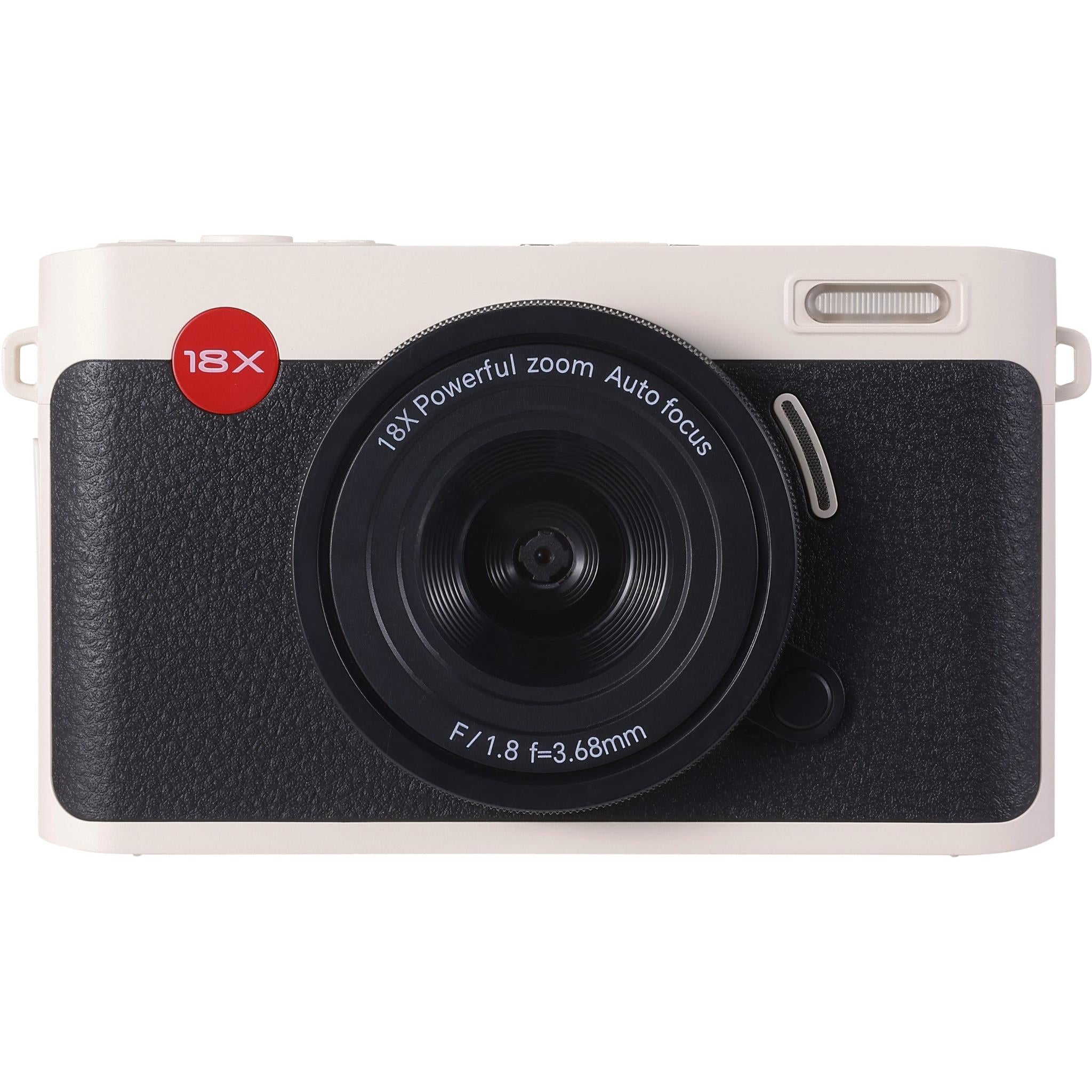 Vivitar Point and Shoot Dual Lens Digital Camera (Black/Beige - Main Image