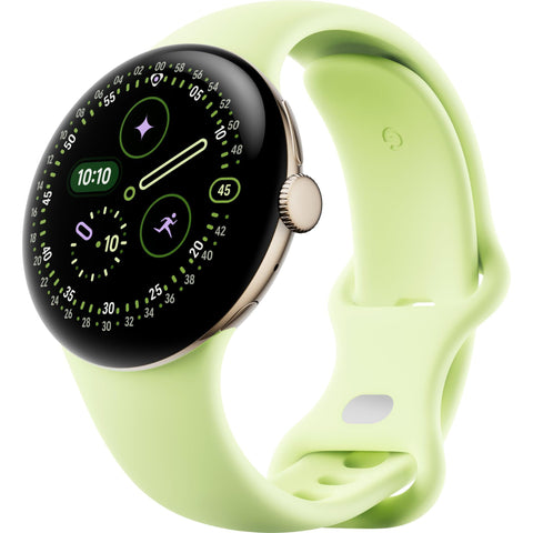 Google Pixel Watch 4 LTE 41mm (Champagne Gold with Lemongrass Active Band)