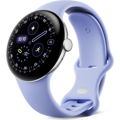 Google Pixel Watch 4 LTE 41mm (Polished Silver with Iris Active Band)