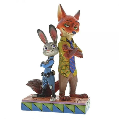 Jim Shore Disney Traditions - Zootopia Judy and Nick Partners In Crime-Fighting Figurine