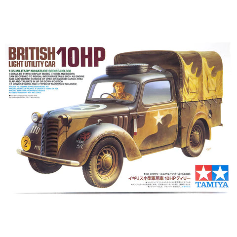 Tamiya 1/35 British 10HP Light Utility Car Scaled Plastic Model Kit