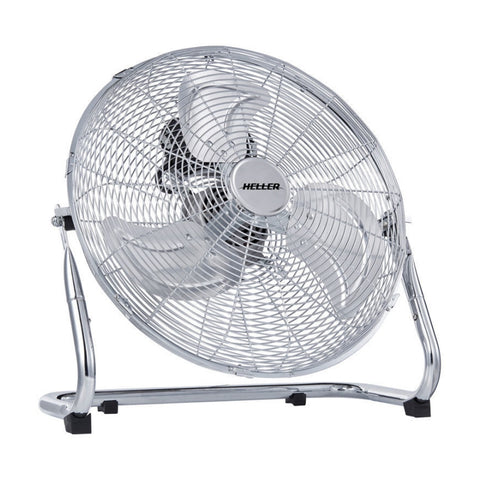 Heller 45cm High Velocity Floor/Desk Air Cooler – Chrome