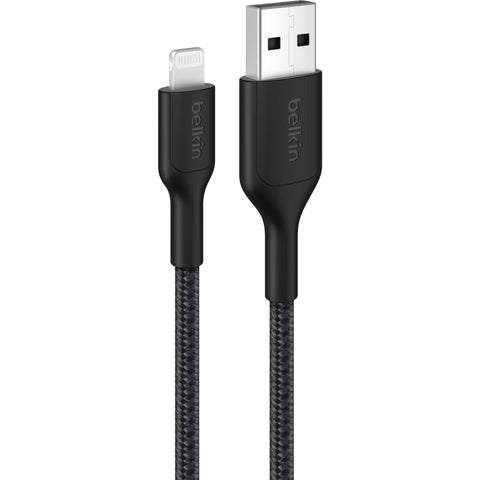 Belkin BoostCharge Braided USB-A to Lightning Cable 1m (Black)