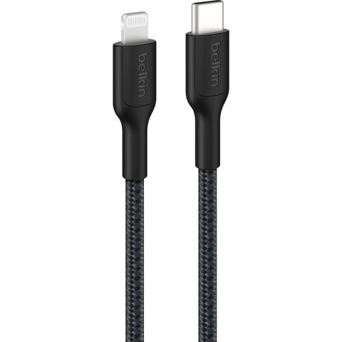 Belkin BoostCharge Braided USB-C to Lightning Cable 2m (Black)