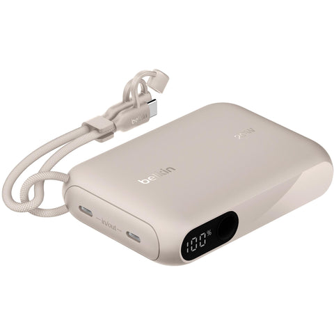 Belkin BoostCharge 10K Power Bank with Display (Sand)