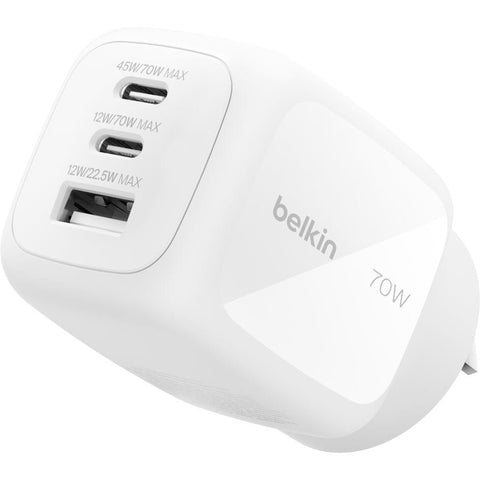 Belkin BoostCharge Pro 3-Port 70W GaN Wall Charger
