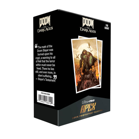 Ultra Pro: UP16615 DOOM 105ct Apex Deck Protector Sleeves 2 for Bethesda Doom