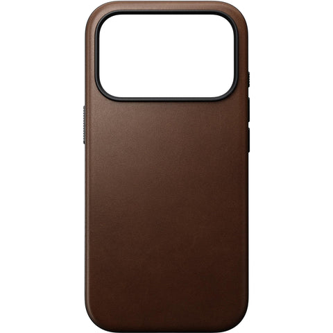 NOMAD Modern Ecco Leather Case for iPhone 17 Pro (Brown)