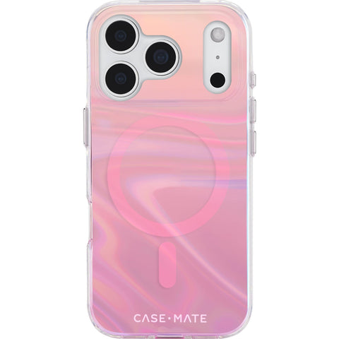 Case-Mate Peach Bubble MagSafe Case for iPhone 17 Pro (Iridescent)