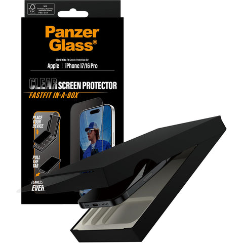 PanzerGlass UWF Screen Protector with Fastfit for Phone 17
