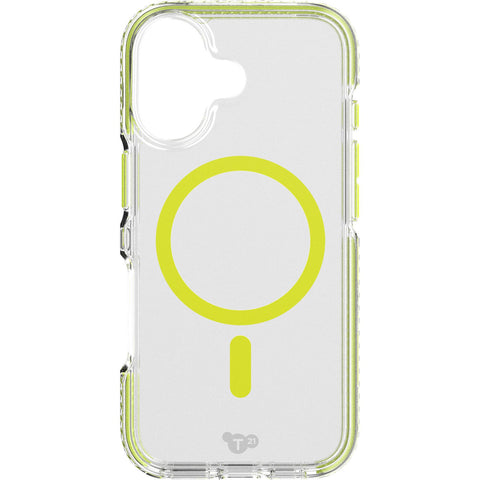 Tech21 EvoCrystal MagSafe Case for iPhone 17 (Clear/Green)