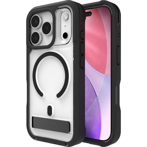 ZAGG Rainier Snap Kickstand + Camera Control Button Case for iPhone 17 Pro (Black)