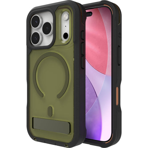 ZAGG Rainier Snap Kickstand + Camera Control Button Case for iPhone 17 Pro (Sea Kelp)