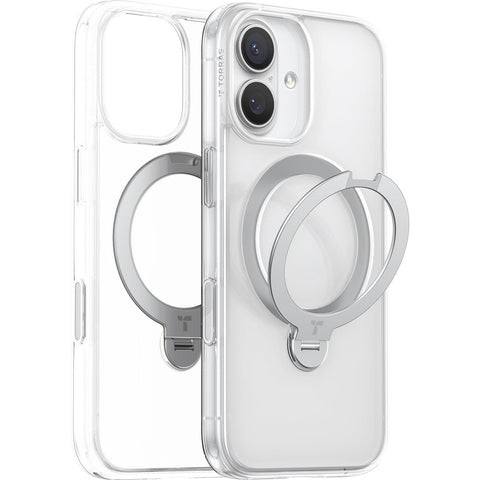 Torras Ostand Spin Case for iPhone 17 (Clear)