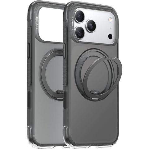 Torras Ostand R Air Case for iPhone 17 Pro Max (Black)