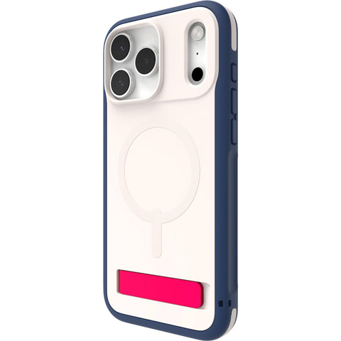 ZAGG Sedona Snap Kickstand + Camera Control Button Case for iPhone 17 Pro (Red Light and Blue)