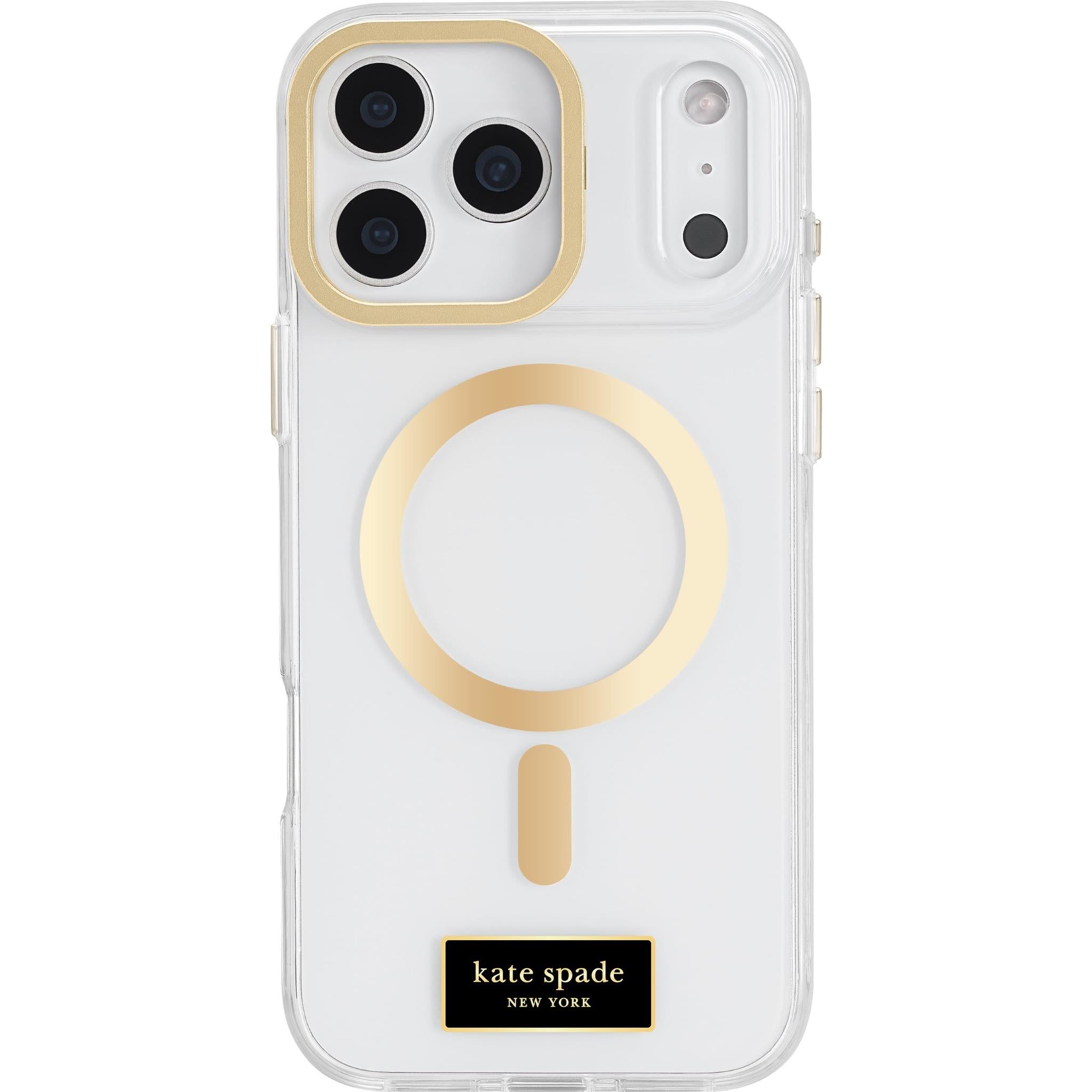Kate Spade Iconic Case for iPhone 17 Pro Max (Clear/Gold) - JB Hi-Fi