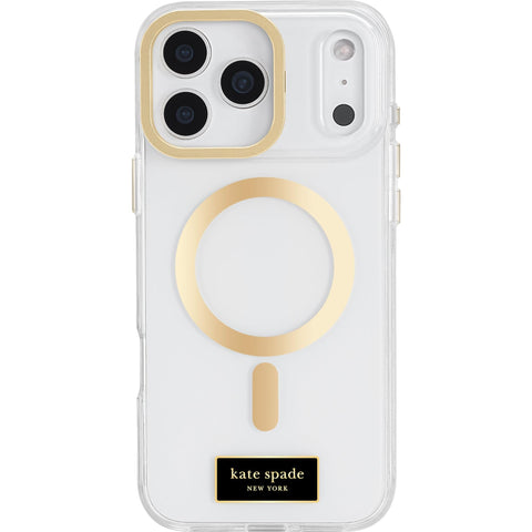 Kate Spade Iconic Case for iPhone 17 Pro Max (Clear/Gold)