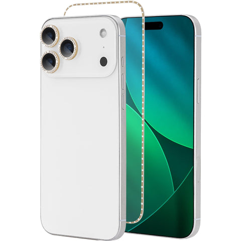 Kate Spade Screen and Lens Protector Bundle for iPhone 17 Pro Max (Set in Stone Gold)