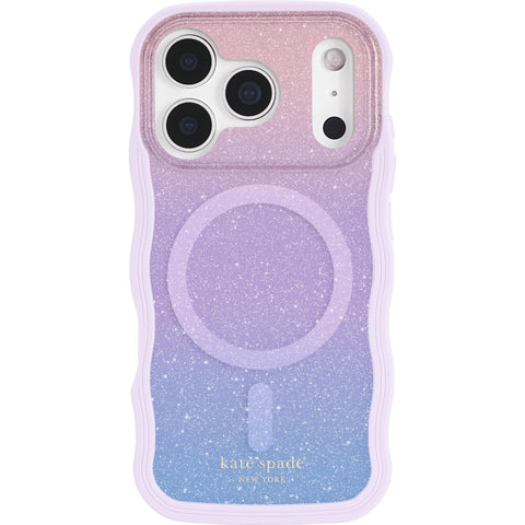 Kate Spade Wavy MagSafe Case for iPhone 17 Pro (Wavy Opal Glitter)