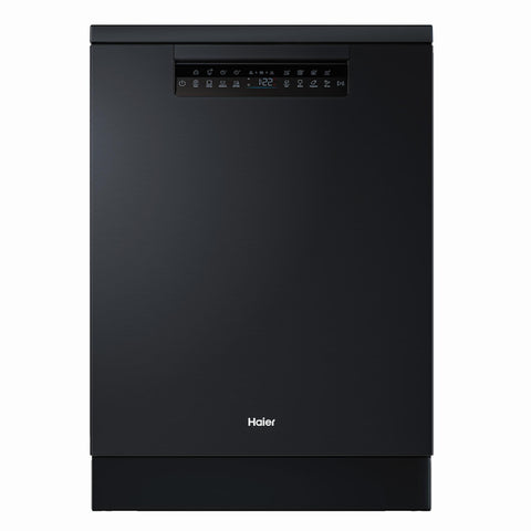 Haier HDW15F4B1 600 Series 15-Place Freestanding Dishwasher (Black)