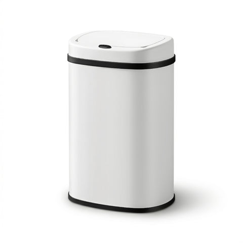 Devanti 50L Sensor Bin Motion Rubbish Automatic White