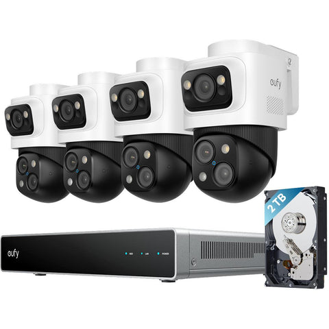eufy S4 Max NVR POE 24/7 Security Camera System  [4 PTZ Cameras]