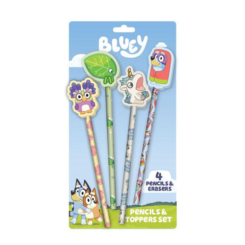 Bluey - Pencils & Toppers Set