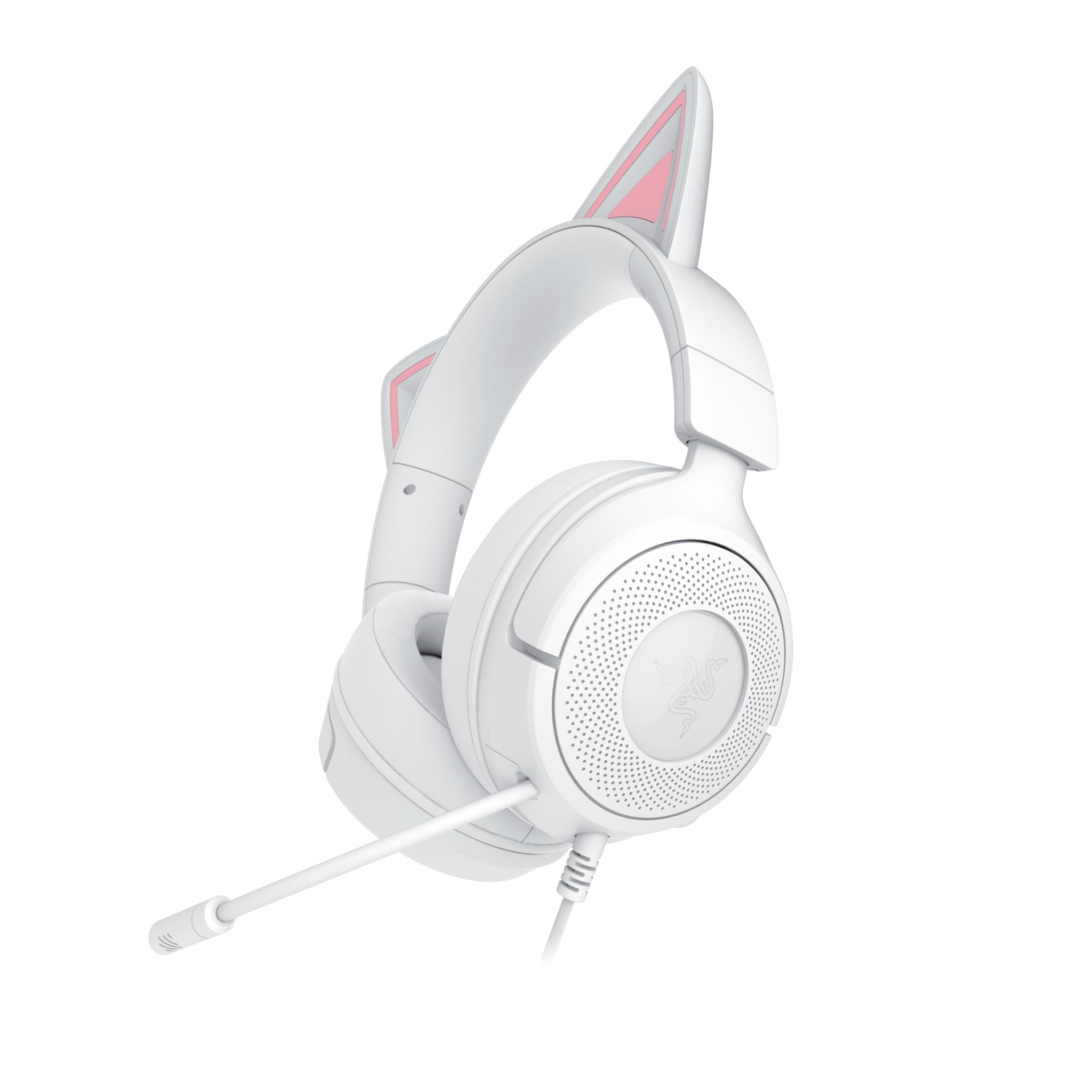 Razer Kraken Kitty V3 X Wired Headset with Kitty Ears (White