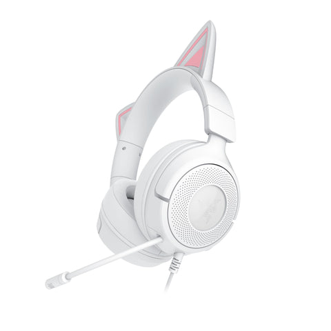 Razer Kraken Kitty V3 X - Wired Headset with Kitty Ears (White)