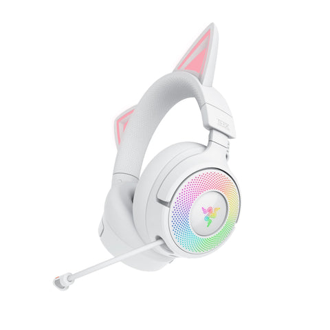 Razer Kraken Kitty V3 Pro - Wireless RGB Headset with Kitty Ears (White)