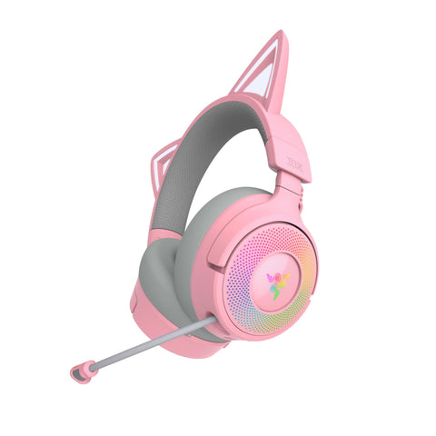 Razer Kraken Kitty V3 Pro - Wireless RGB Headset with Kitty Ears (Quartz)