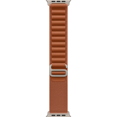Apple Watch 49mm [Terra Cotta] Alpine Loop [Small] - [Natural Titanium Finish]