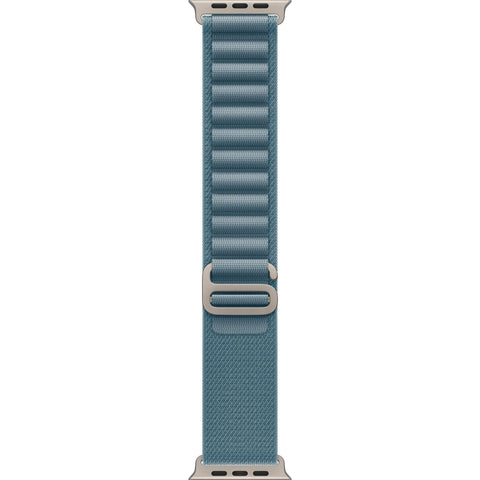 Apple Watch 49mm [Light Blue] Alpine Loop [Small] - [Natural Titanium Finish]