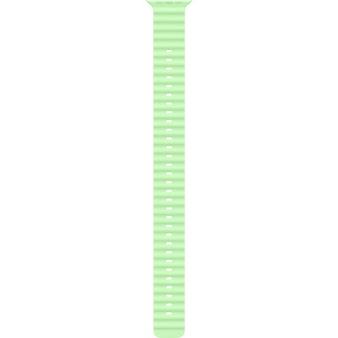 Apple Watch 49mm [Neon Green] Ocean Band Extension - [Natural Titanium Finish]