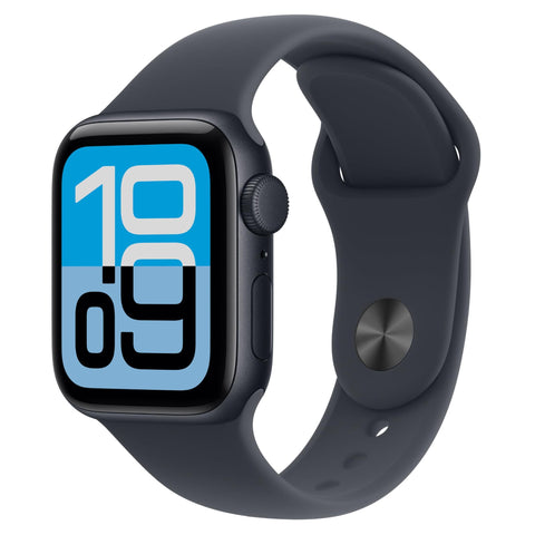 Apple Watch SE 3 40mm Midnight Aluminium Case GPS Sport Band (S/M) [2025]